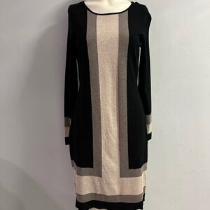 INC Medium color blocking sweater dress EUC